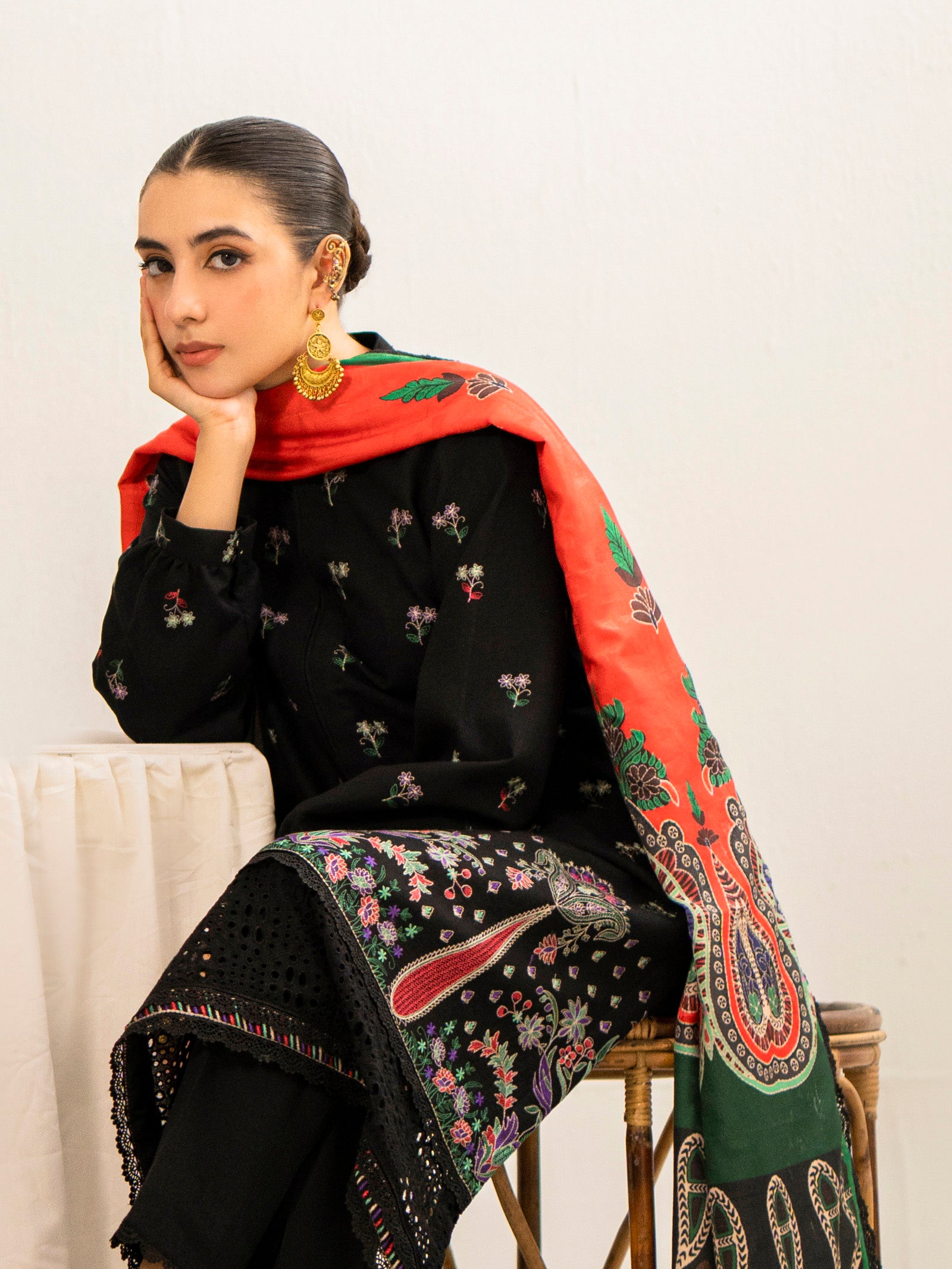 Lawn Karandi Embroidery