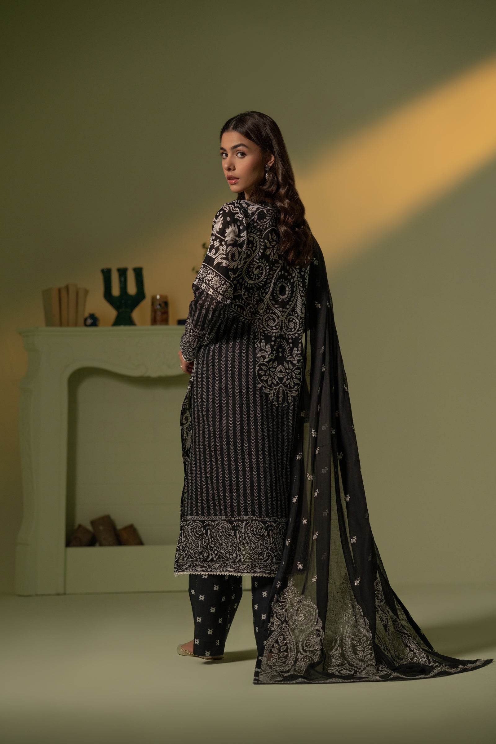 Lawn Digital Print Embroidery
