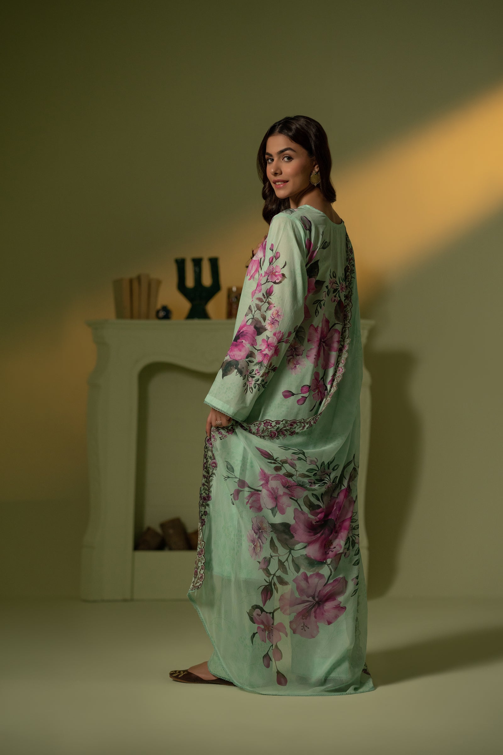 Lawn Digital Print Embroidery