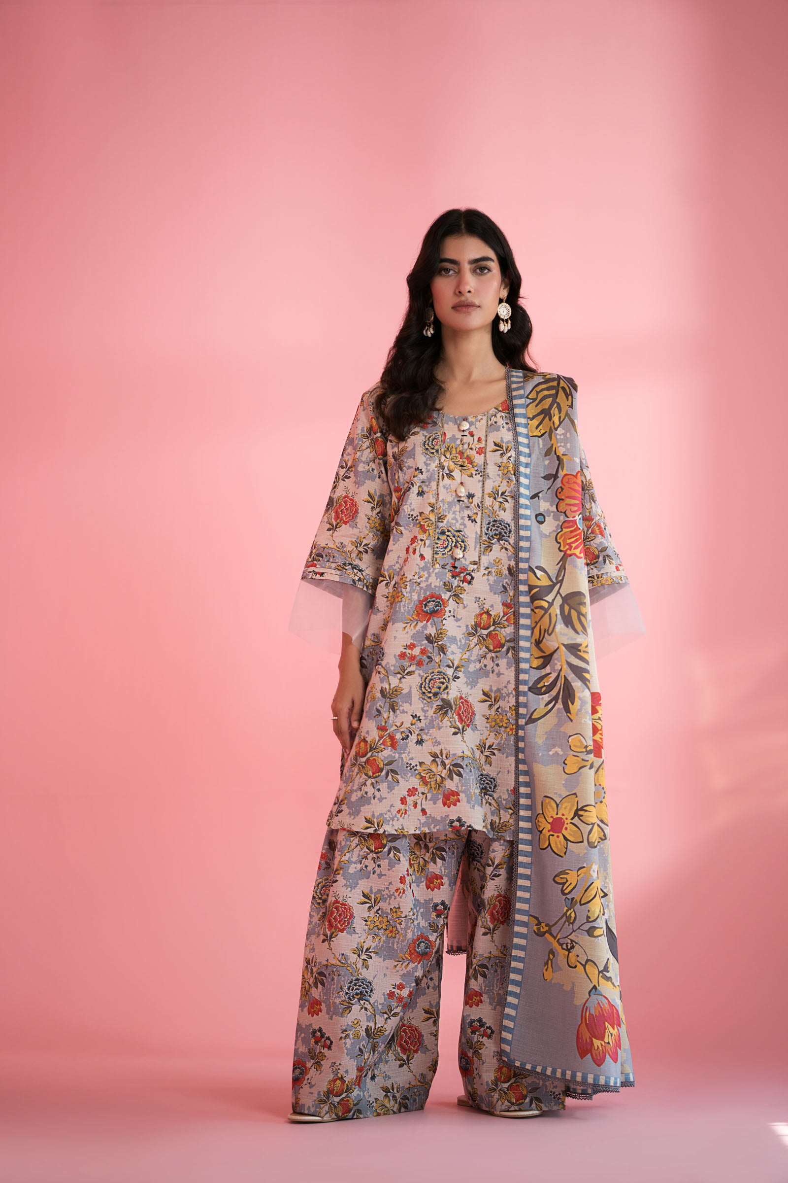 Shamray Khaddar Slub Print