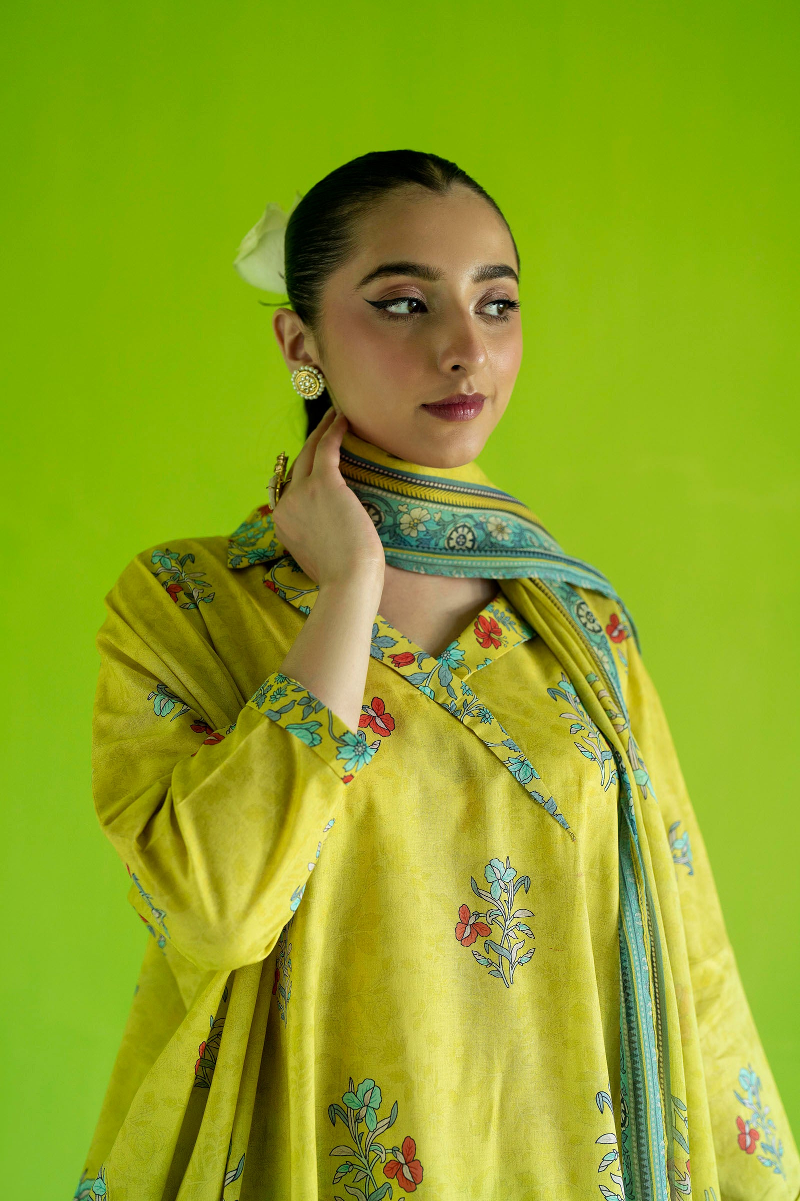 Lawn Digital Print Phulkari