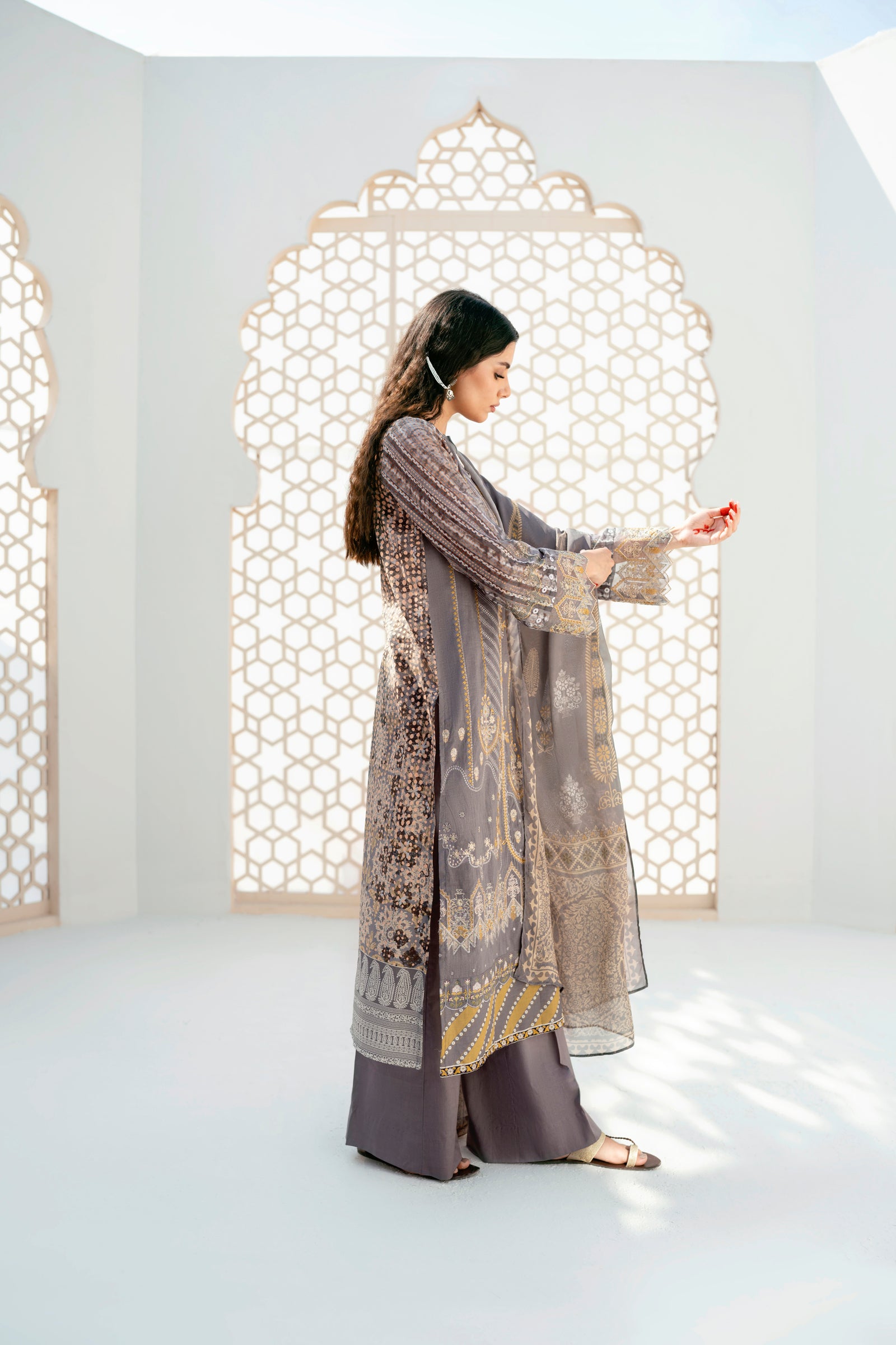 Lawn Digital Print Embroidery