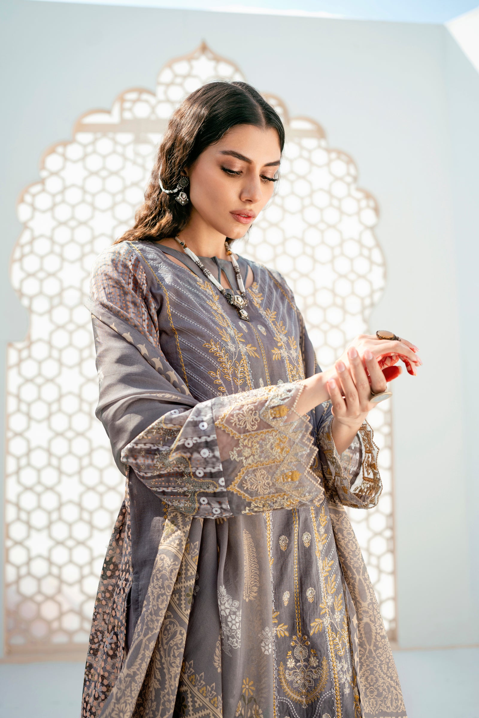 Lawn Digital Print Embroidery