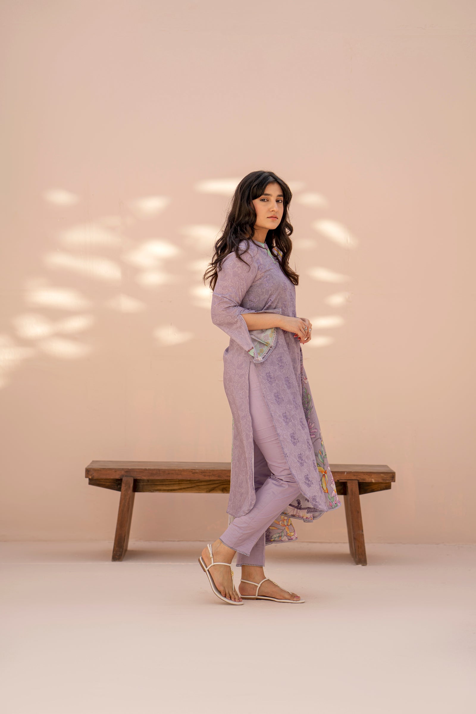 Superior Crinkle Lawn Slub Digital print Embroidery